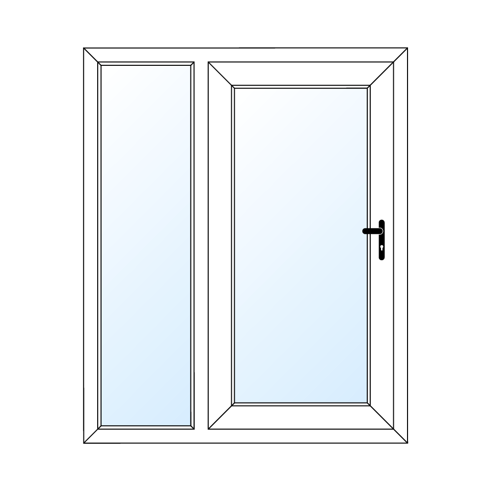 Kunststof deur - 1 zijlicht-04